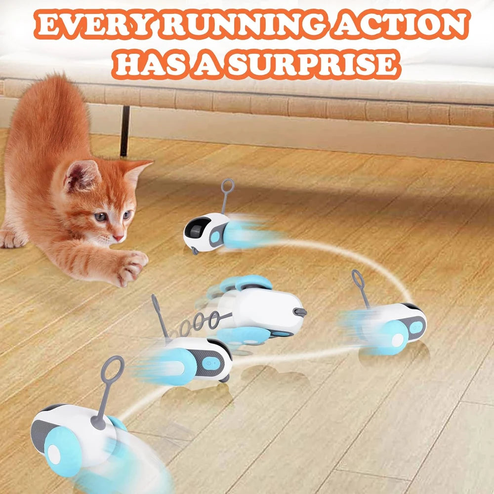 Smart Cat Toy 2 Modes Automatic Remote Controlled Car for Cats Dogs Interactive Training Supplies