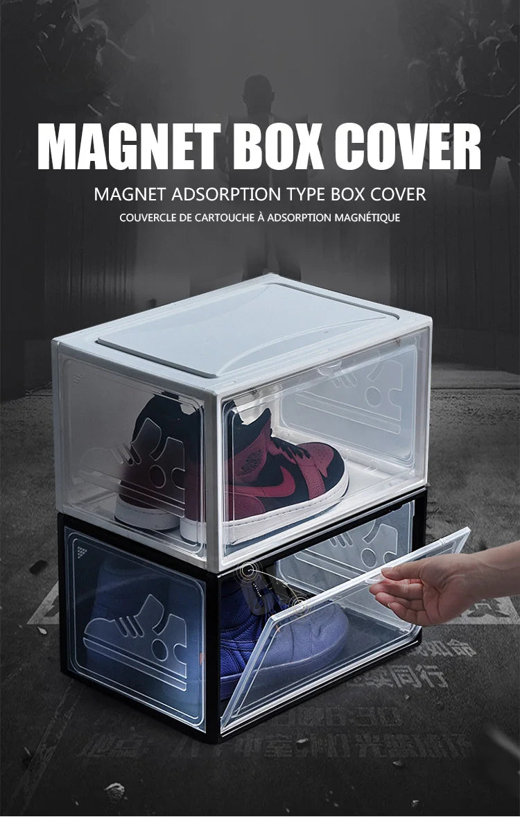 AJ Sneaker Box Shoes Organizer Transparent Stackable Dustproof Storage Box