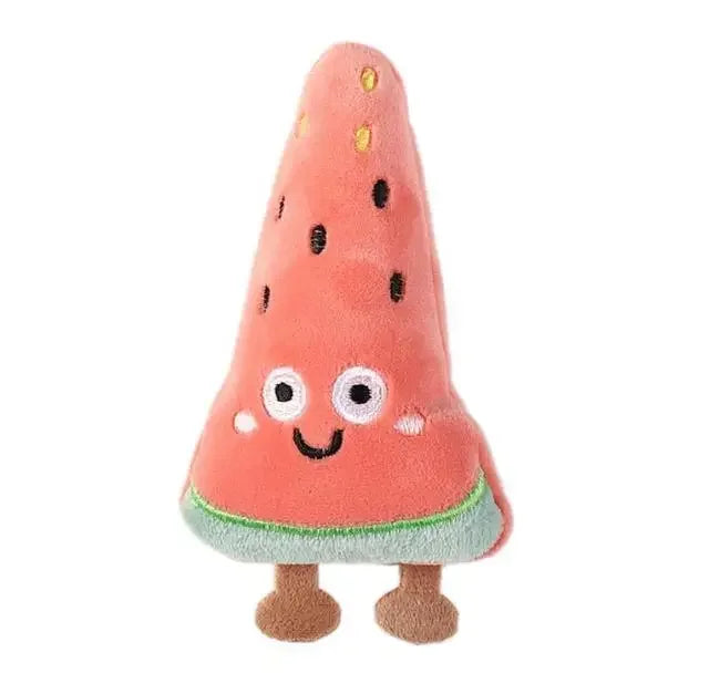 Cartoon Avocado Watermelon Shaped Cute Anti Bite Plush Toy Pet Chewy Cat and Dog Pet Toy Interactive Puppy Accessories