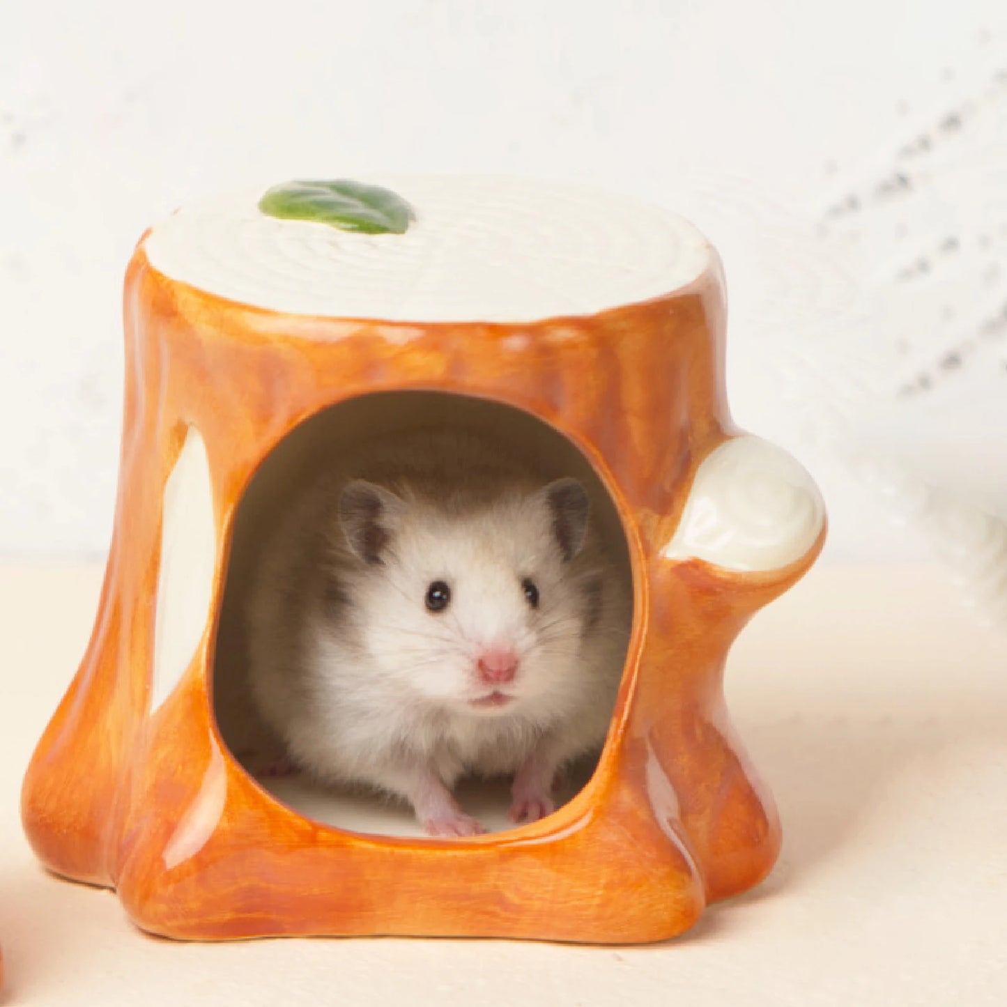 Ceramic Hamster House Indoor Hamster Hideout For Squirrels Hedgehog Chipmunk Summer Heat Dissipation Nest Cooling Hut Nest