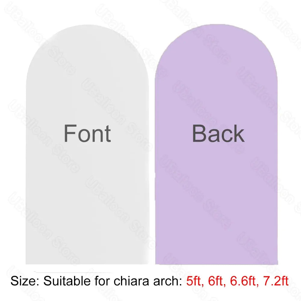 2M Chiara Arch Cover Double Sided White and Hot Pink Fabric Backdrop for Birthday Baby Shower and Wedding Decorations