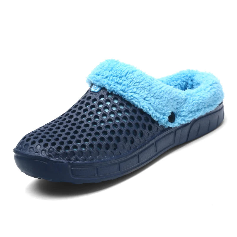 YRZL Winter Slippers Men Women Indoor Warm Non Slip Clogs