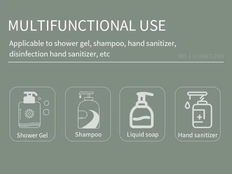 Manual Wall Mounted Soap Dispenser for Bathroom and Hotel Use - Versatile Hand Soap and Shower Gel Dispenser