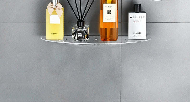 Colorful Acrylic Floating Shelf Invisible Storage Rack for Bathroom Kitchen Living Room