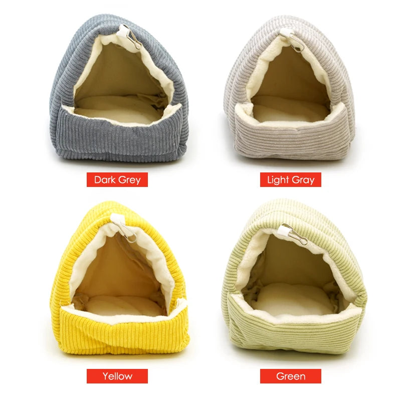 Pet Bird Nest House Parrot Cages Warm Comfortable Hanging Winter Parrot Hammock Cave Heart Plush Nest Decoration Accessories