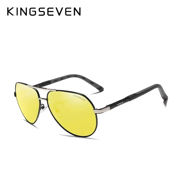 KINGSEVEN Classic Pilot Sunglasses Polarized UV400 Large Frame