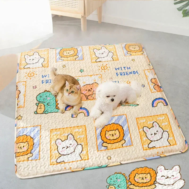 Dog Mats for Floors and Crates Reusable Washable Pet Playpen Cushions for Cats and Puppies Travel Car Mats for Dogs