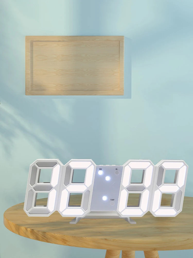 1PC 3D Digital Clock Multi-Functional Large Screen Gift