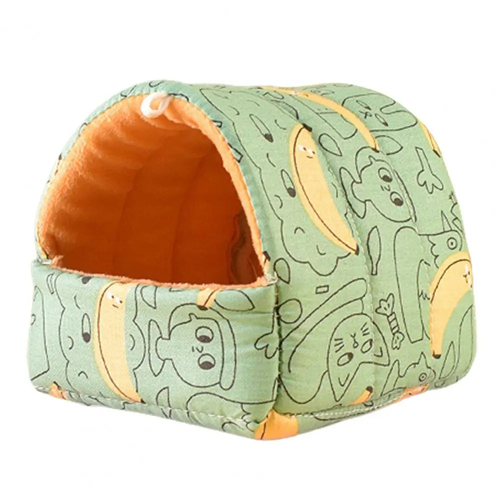 Cute Cage Rabbit Squirrel Winter Warm Mat Guinea Pig Nest Hamster House Small Animal Sleeping Bed Pet Hanging Cagehamaca hamster