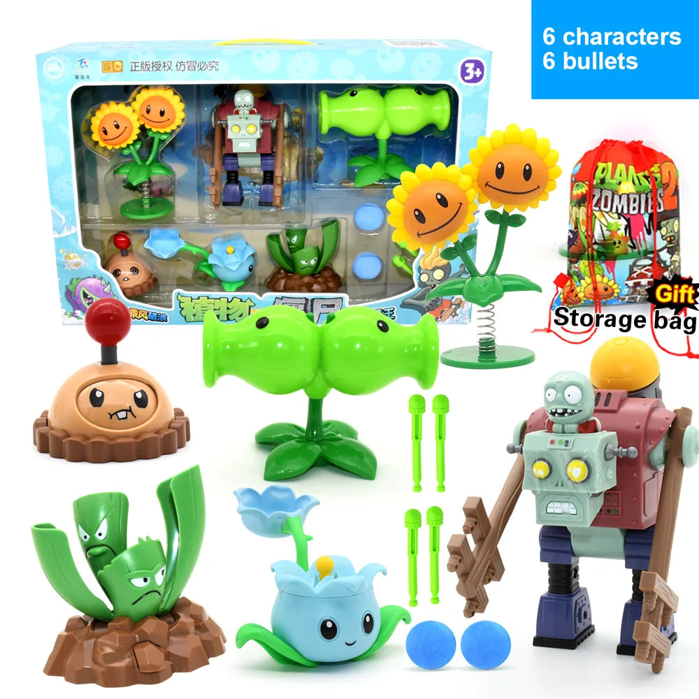 Plants vs Zombies 2 Full Set Toys Pea Shooter and Friends Role Play Action Figures for Kids