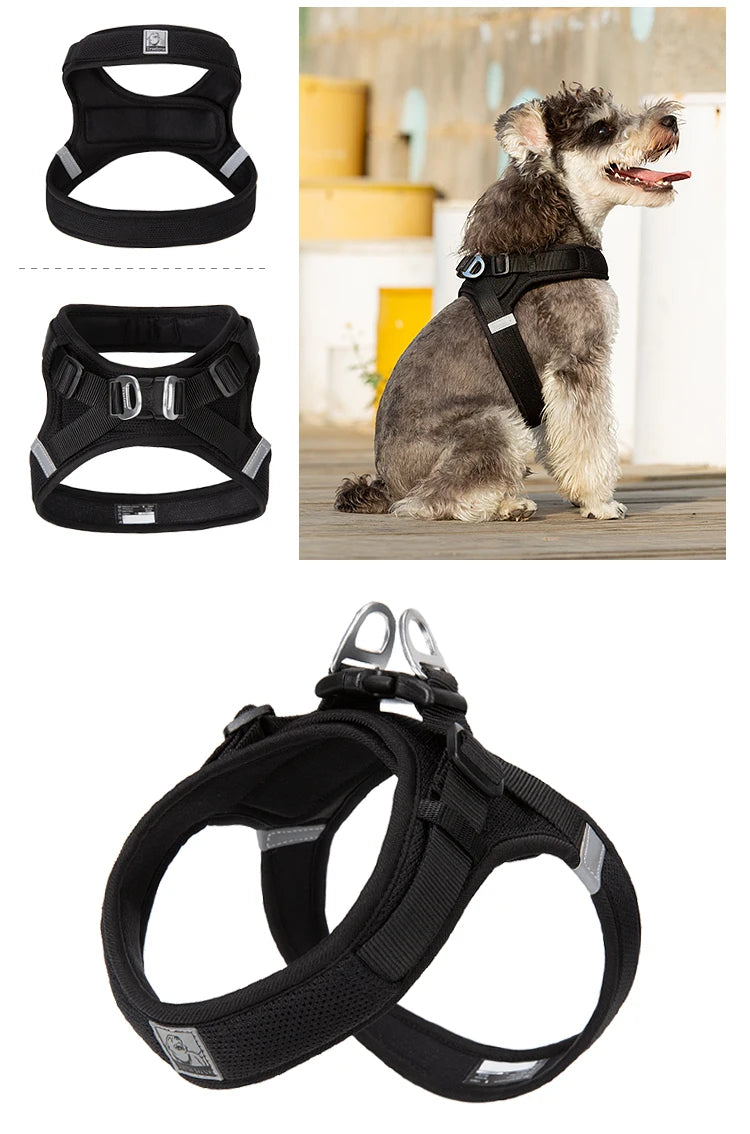 Truelove Adjustable Pet Harness for Small and Medium Dogs Breathable Nylon Mesh Outdoor Training Heavy Duty TLH3013
