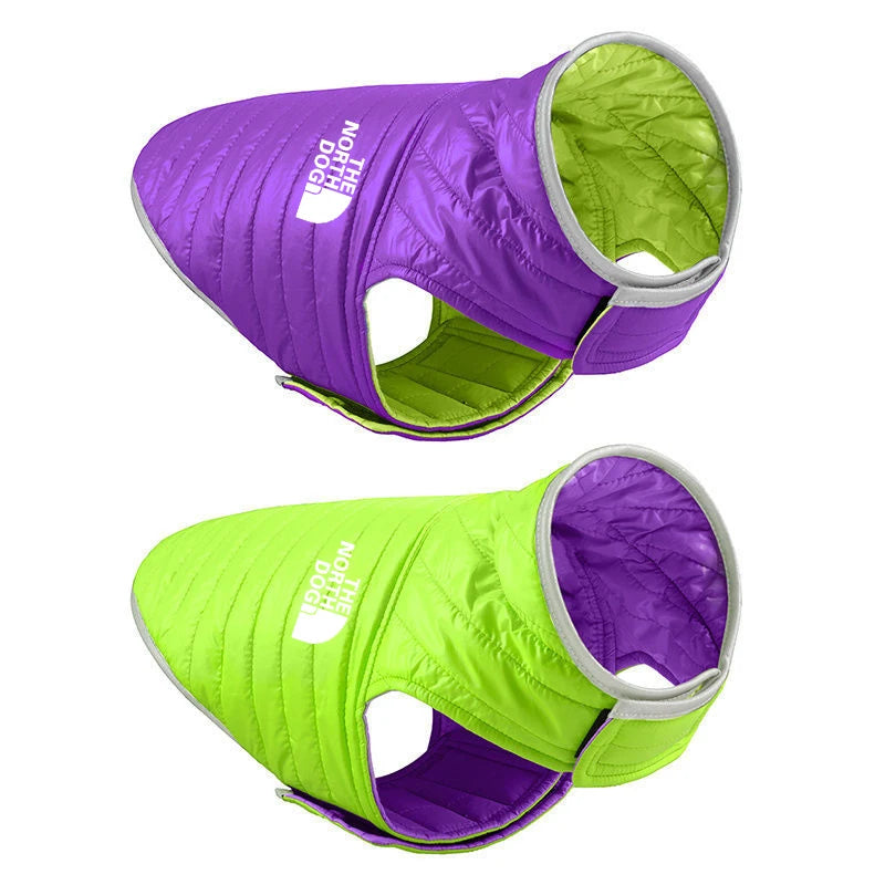 Double Sided Dog Coat Winter Warm Pet Dog Clothes For Small Medium Dogs Vest Chihuahua Clothing Soft Puppy Costumes Ropa Perro