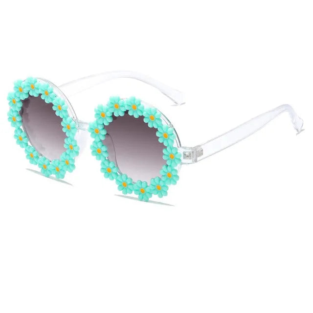 Summer Child Sunglasses Daisy Flower UV400 Eyewear for Kids