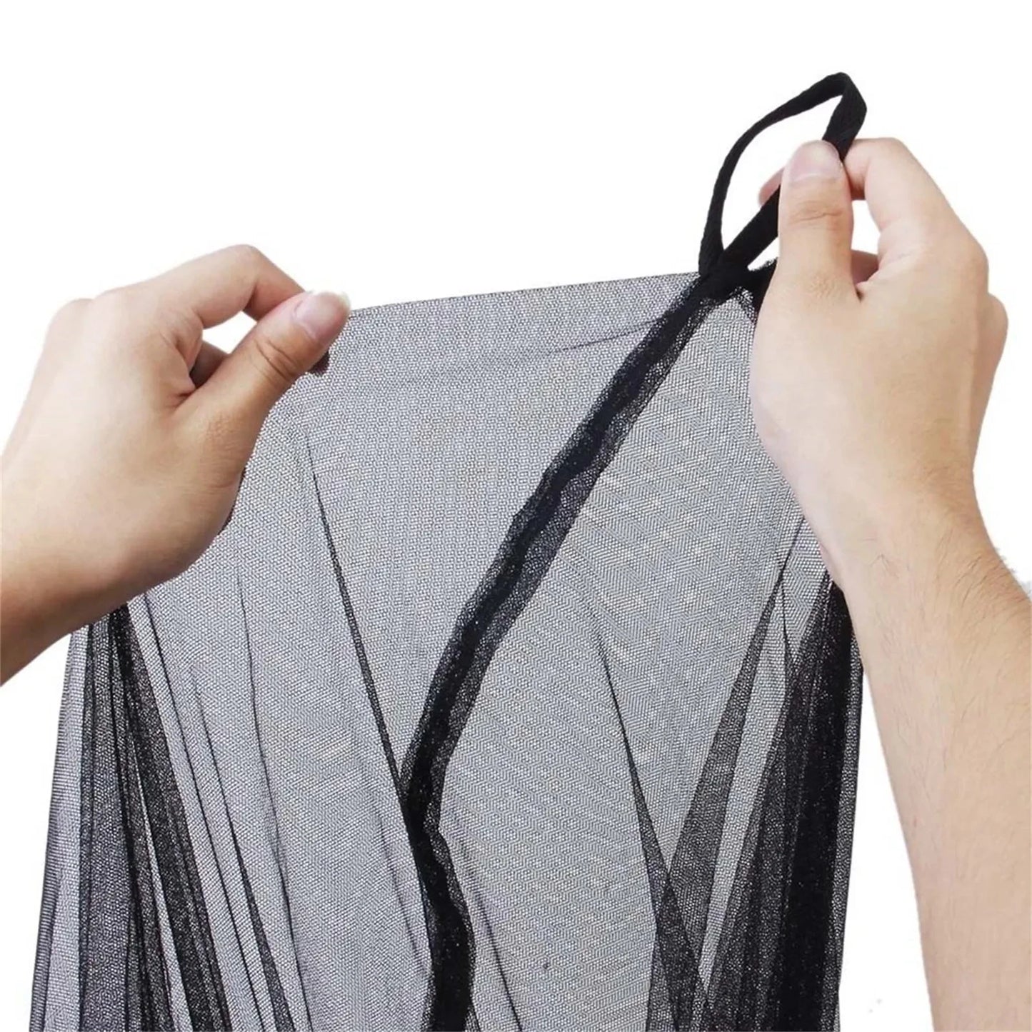 Mosquito Net Cotton Four-Door Canopy for King/Queen Bed