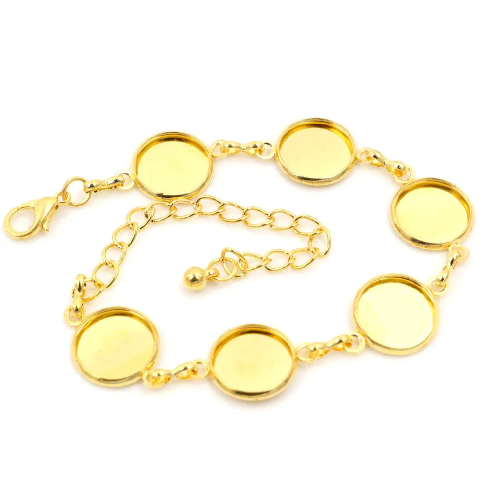 New High Quality 2pcs 12mm Cameo Bangle Bracelet Set