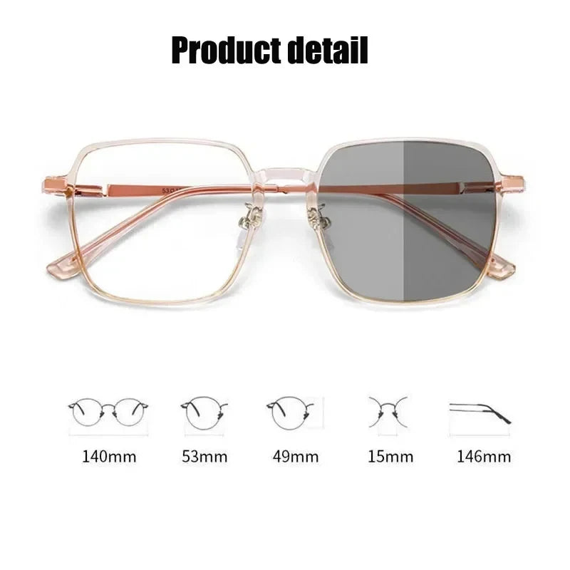 New Photochromic Anti Blue Light Glasses for Men Women