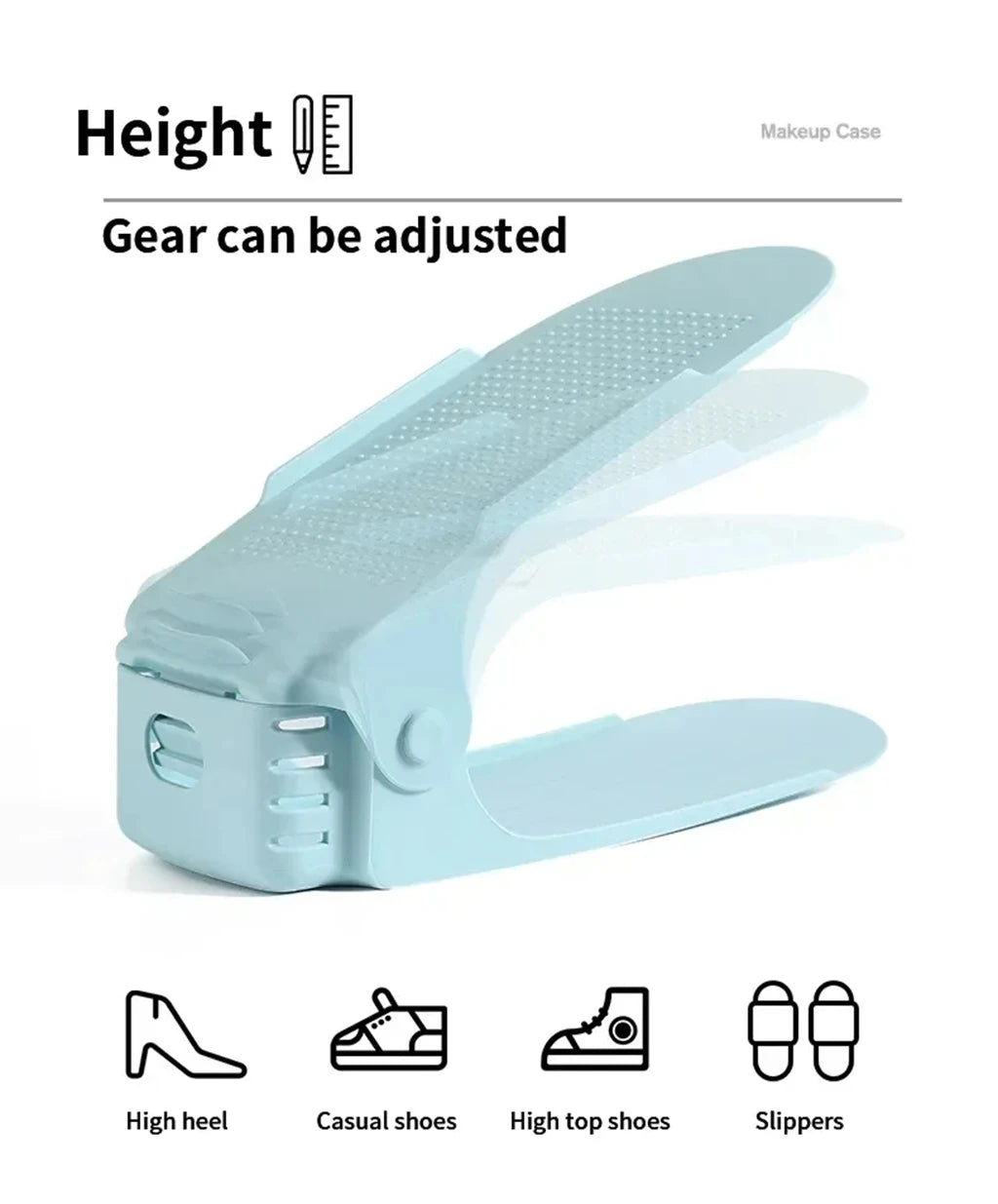 1Pcs Adjustable Shoe Rack Organizer Double-Layer Space Saver