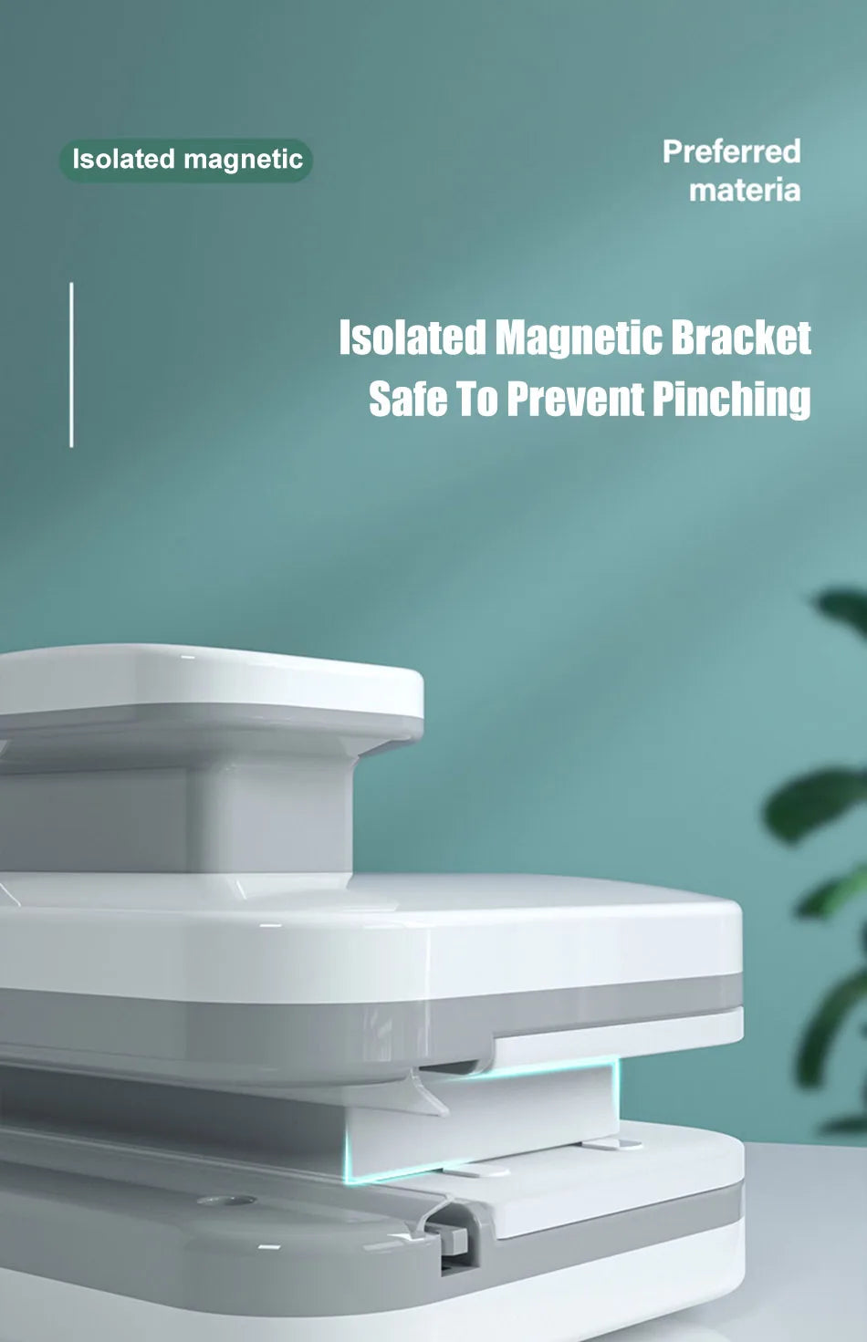 2024 Magnetic Window Cleaner Brush Double-Sided Automatic Water Discharge Wiper for Effortless Glass Cleaning