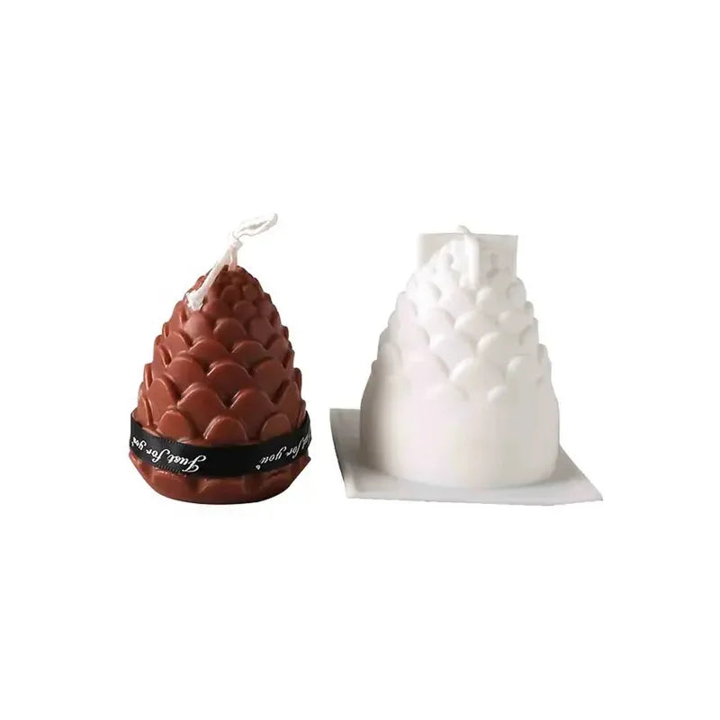 3D Pine Cones Silicone Mold for DIY Candle Making