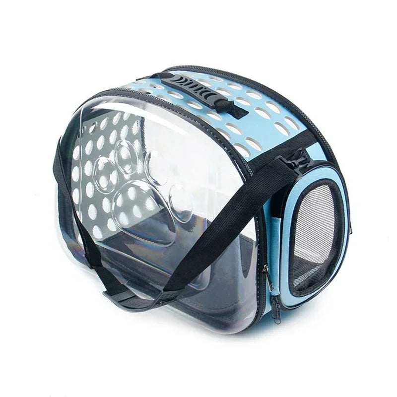 Pet Shoulder Crossbody Bag Breathable and Portable Pet Outing Cat Backpack Outdoor Travel Handbag, Small Dog Folding Bag