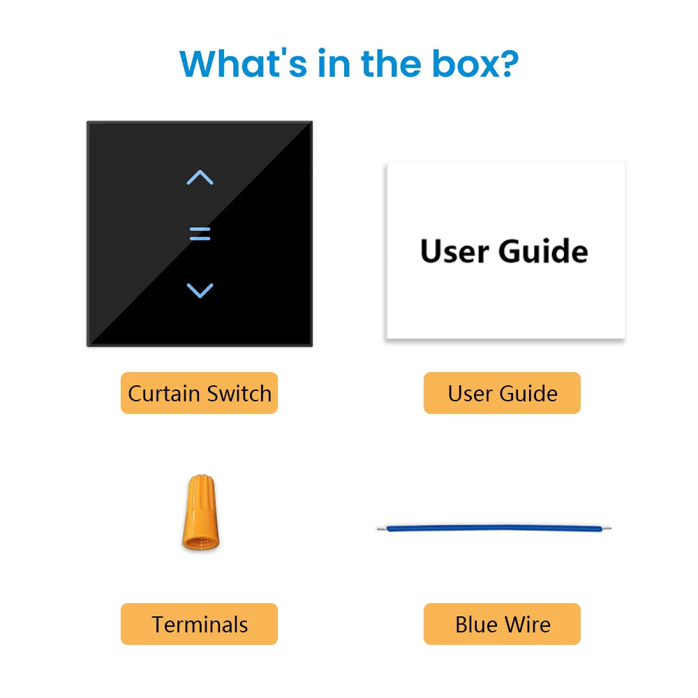 LoraTap Tuya Smart Life WiFi Cortinas Persianas Interruptor Persianas enrollables Interruptor de motor Estilo de luz de fondo Google Home Alexa Control de voz