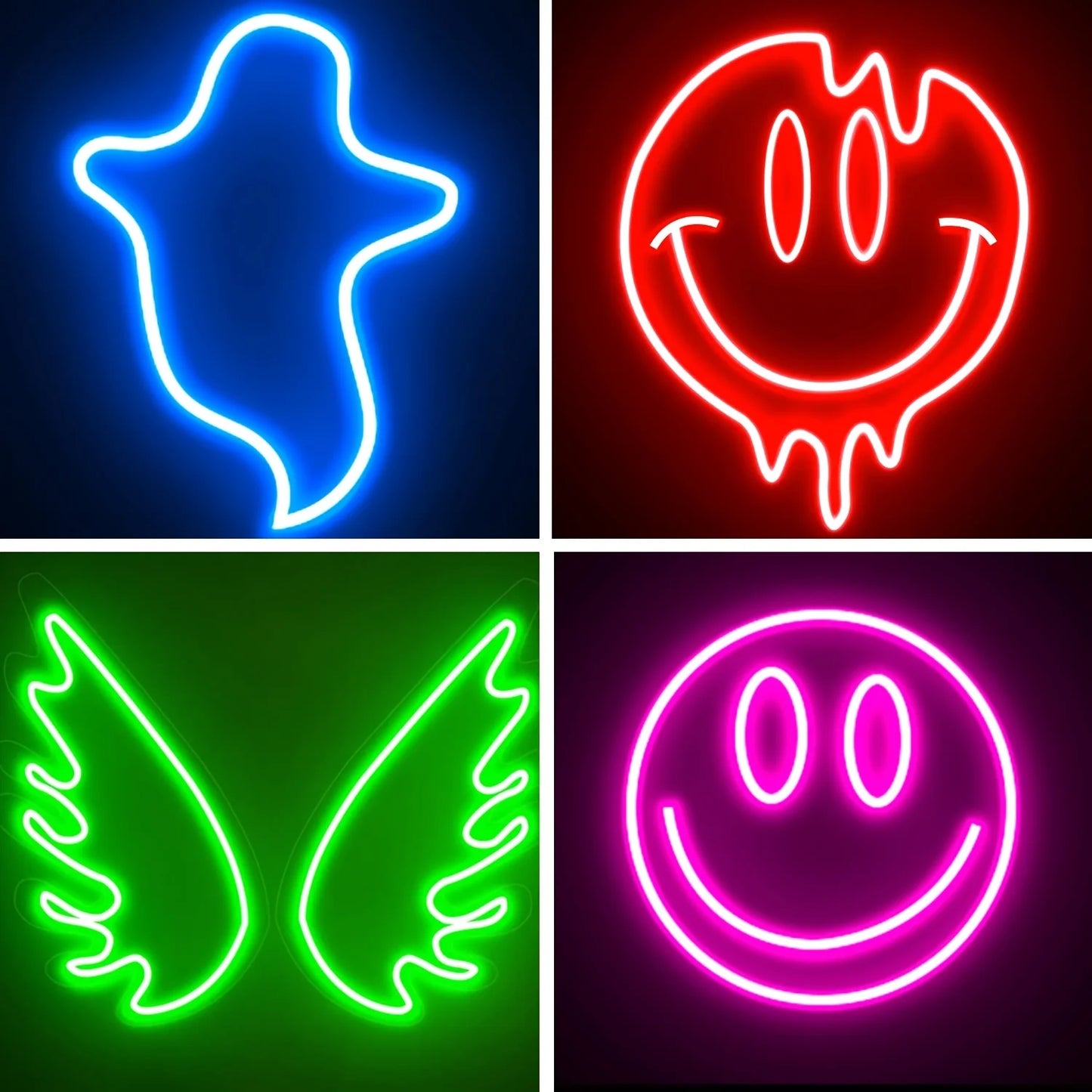 Smart LED Strip Lights RGB Neon Sign Tape USB Bluetooth App Remote Control Flexible Backlight Gaming Room Decor