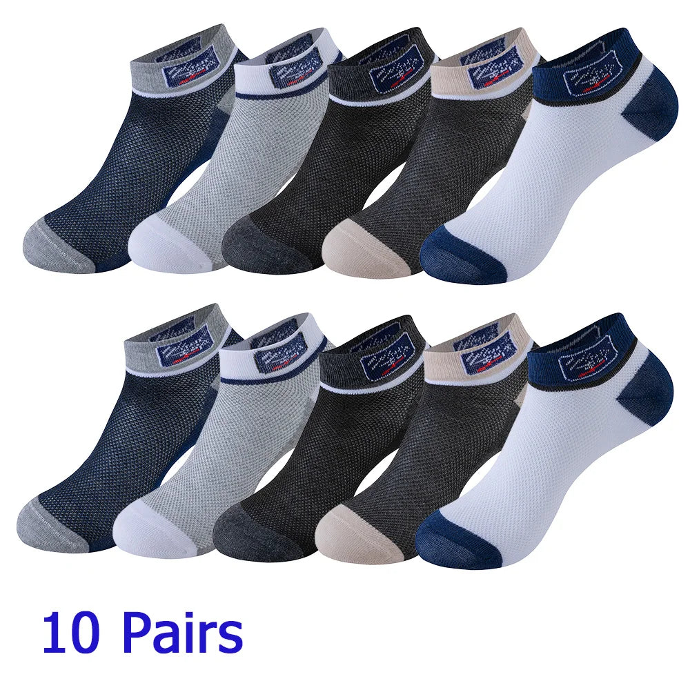 8 Pairs Women/Men Boat Socks Invisible Low Cut Non-slip Casual Breathable