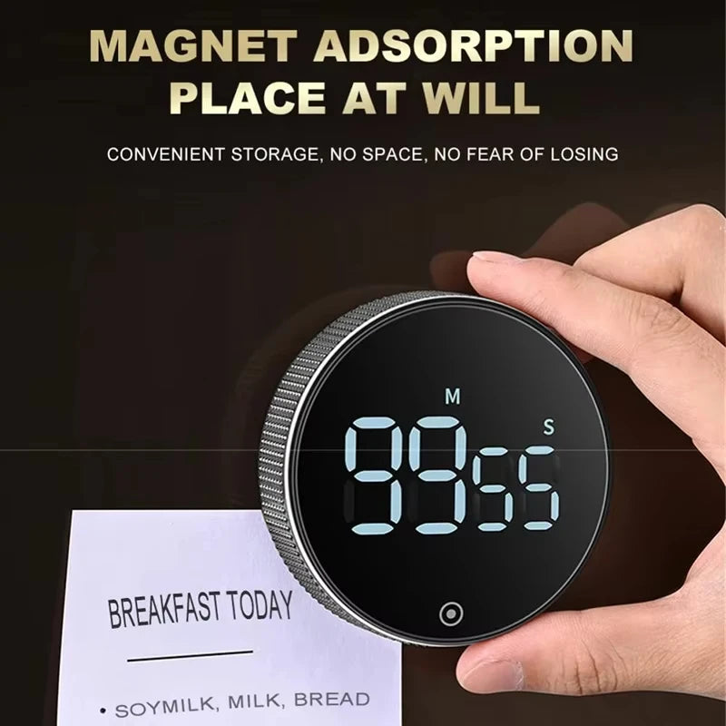 Magnetic Kitchen Timer Digital Manual Countdown Stopwatch