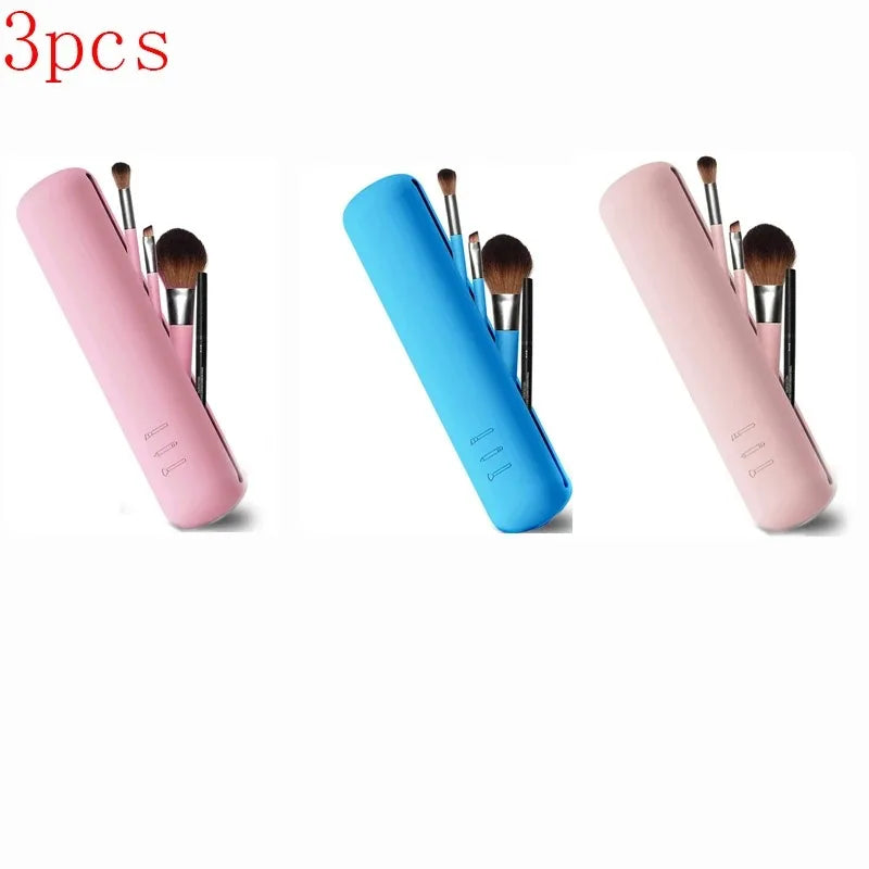 Silicone Makeup Bag Makeup Brush Pouch Organizer Travel Holder