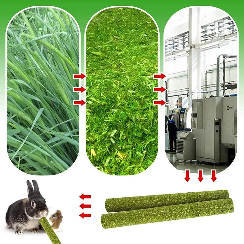 Pets Chewing Toys Carrot Timothy Hay Molar Sticks for Rabbits Guinea Pig Hamsters Chinchilla Bunny Chew Toys Teeth Treats