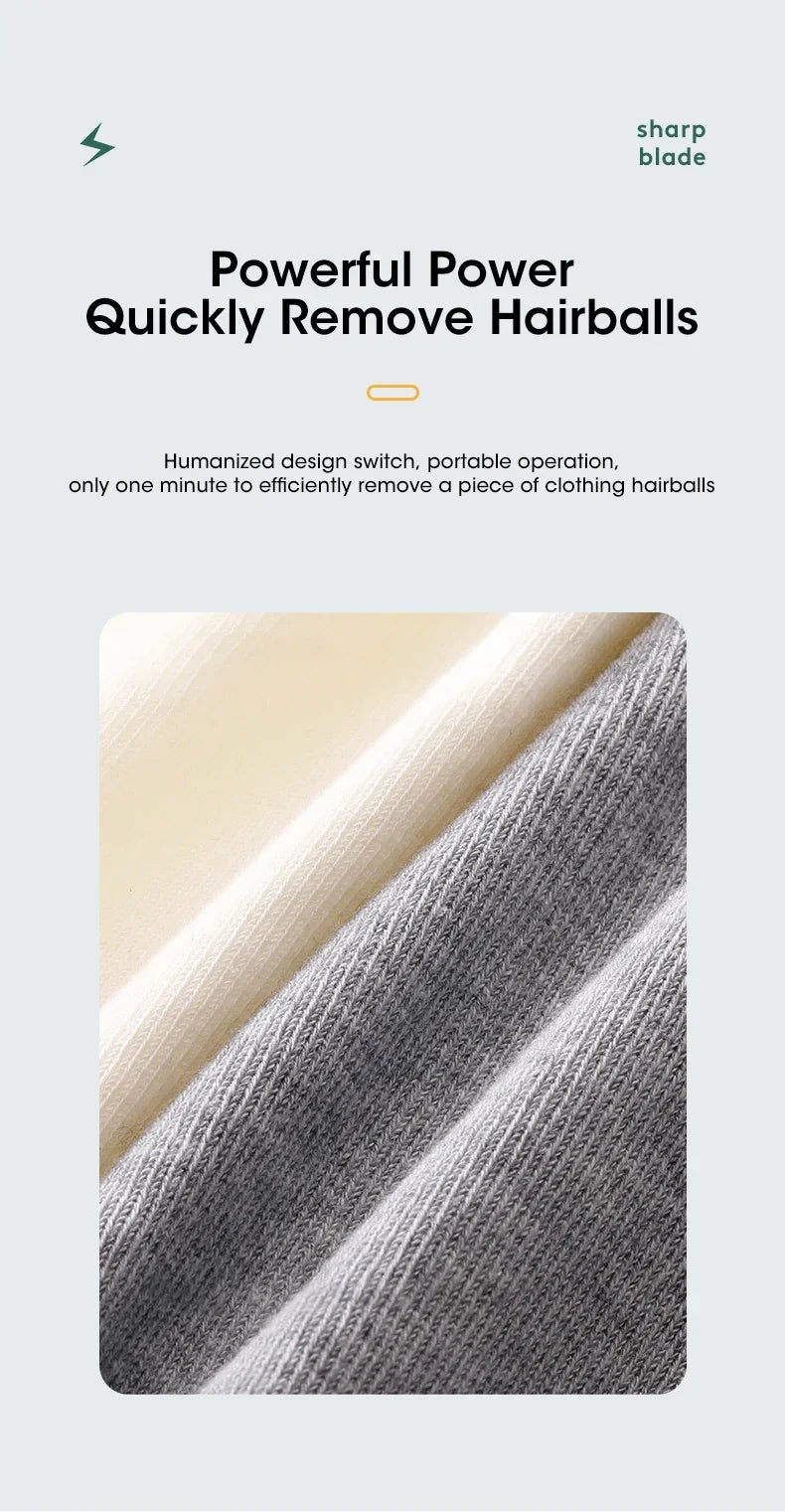 Electric Lint Remover USB Rechargeable Fabric Shaver Portable Fuzz and Hair Ball Remover