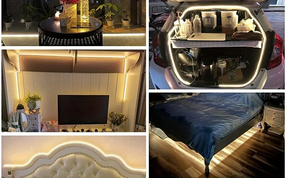 LED Strip Neon Light USB DC 5V Waterproof Dimmable Touch Sensor