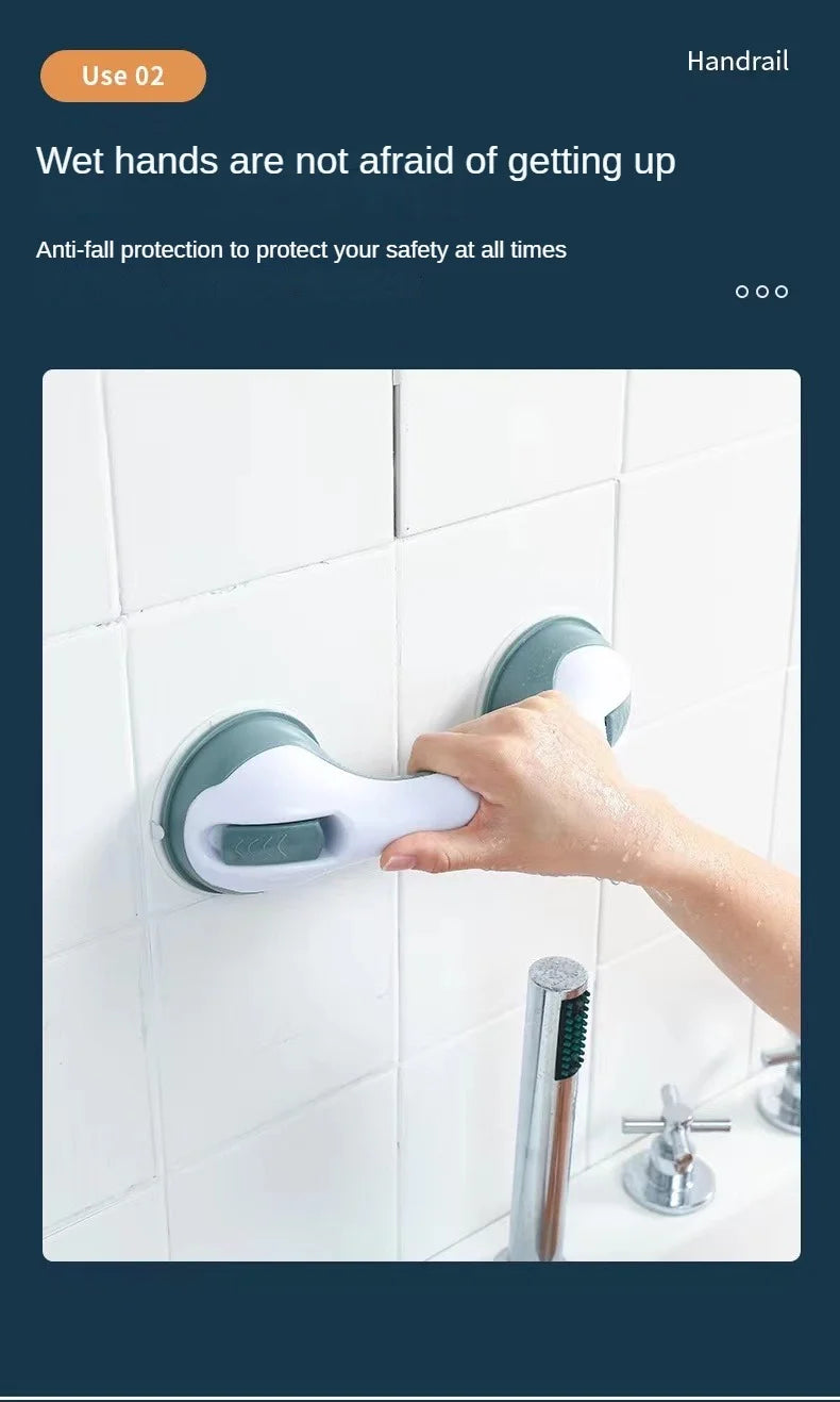 Bathroom Handrail to Prevent Falls Suction Cup Safety Handle for Tub and Shower
