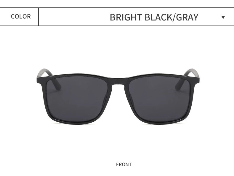 New Classic Fashion Polarization Sunglasses Men's And Women's Square Large Frame UV Protection Fishing Driving Glasses