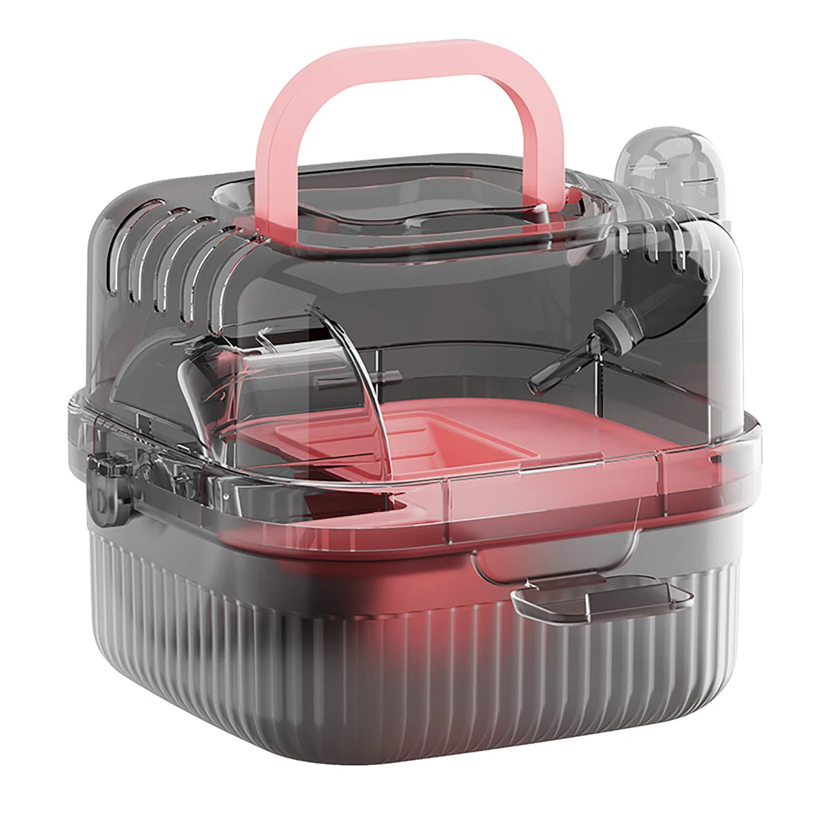 New Hamster Cage Portable Translucent Outer Basket Flower Branch Mouses Golden Wire Bear Panoramic Outer Bag Pet Supplies