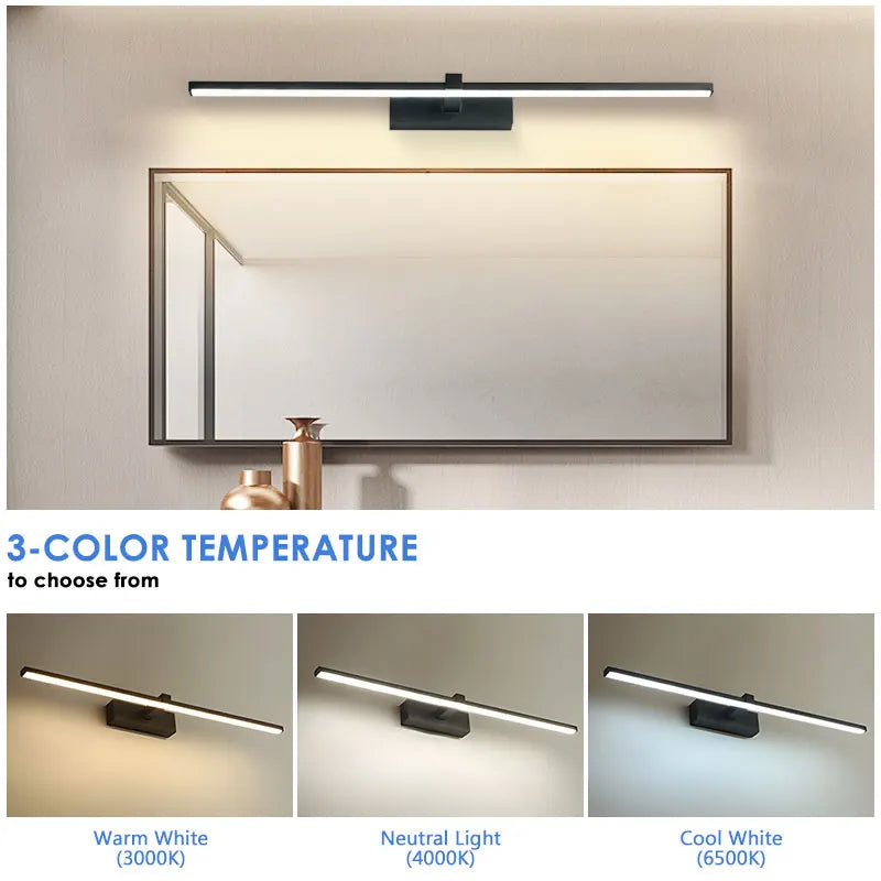 Nordic LED Wall Lamps for Bathroom and Stairs Aluminum Sconce Lighting Fixtures for Makeup and Home Decor