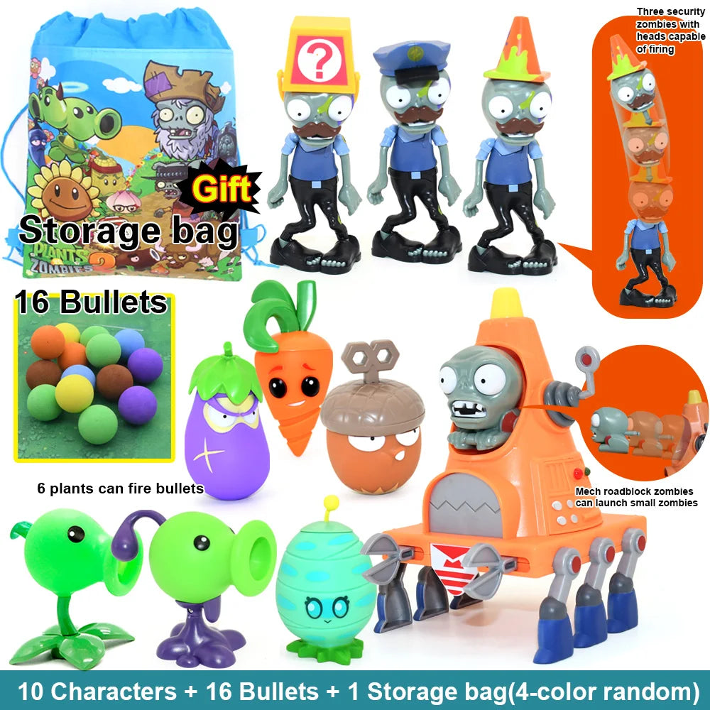 Plants vs Zombies 2 Full Set Toys Pea Shooter and Friends Role Play Action Figures for Kids