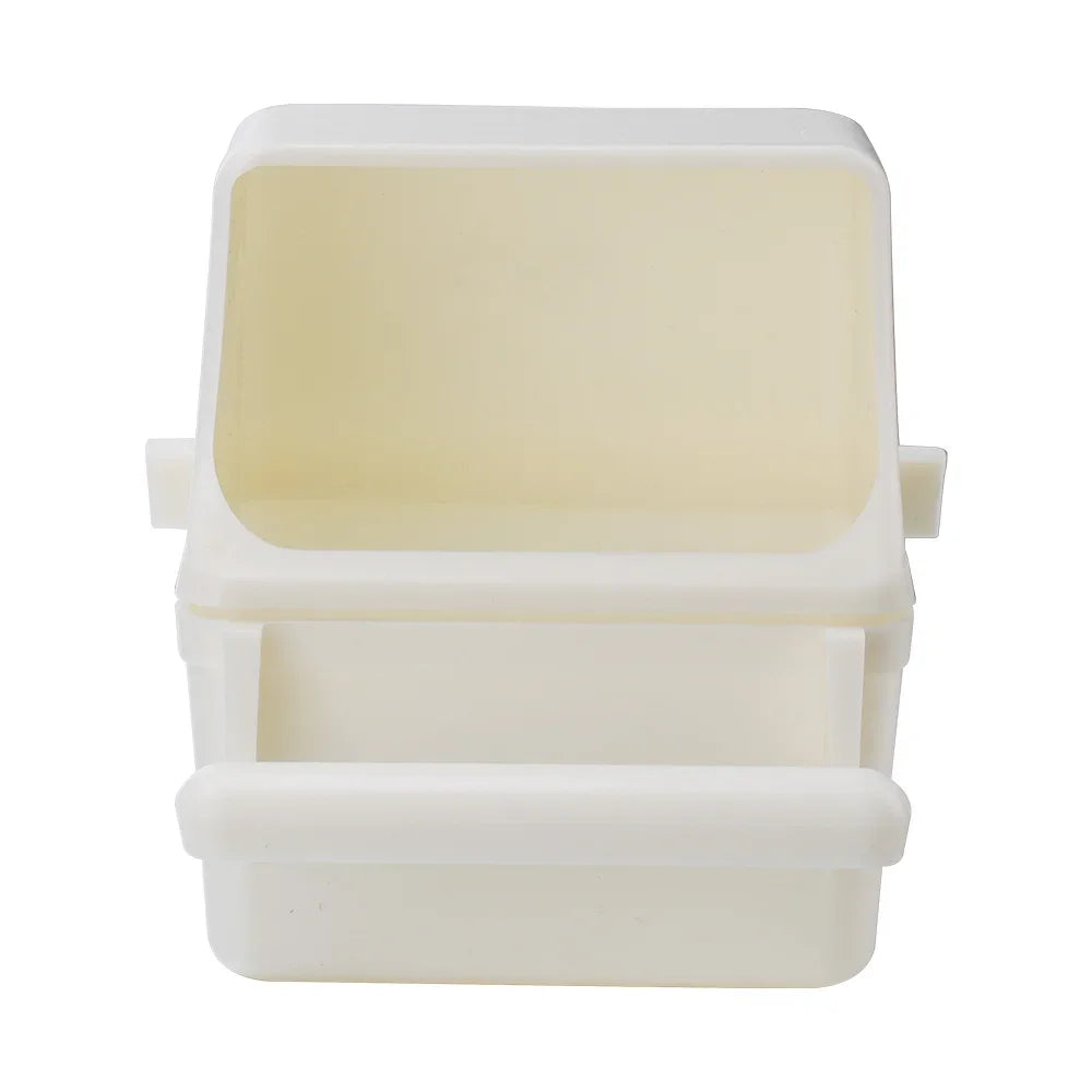 Bird Feeder Feeding Dish Easy Cleaning Large Capacity Parakeet Cockatiel Food Feeder Reusable Parrot Food Dispenser Pet Supplies