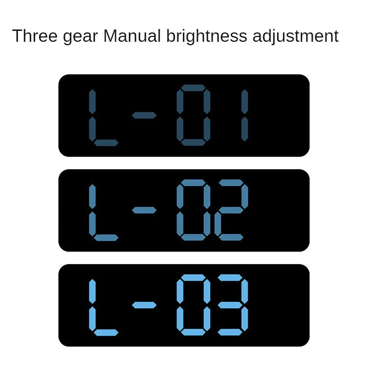 Large Digital Wall Clock with Temperature and Humidity Display Adjustable Brightness LED Alarm Clock 12/24 Hour Format