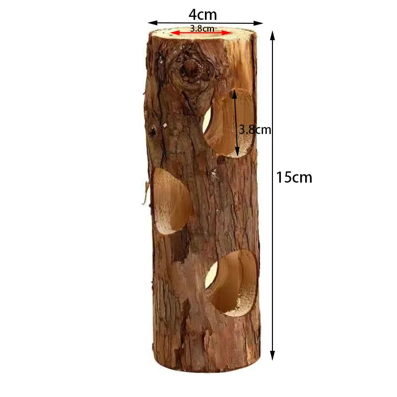 Natural Pet Toy Grinding Cleaning Chew Toy Small Pets Toys For Hamster Rabbit Grinding Products Made of Apple Tree Wood