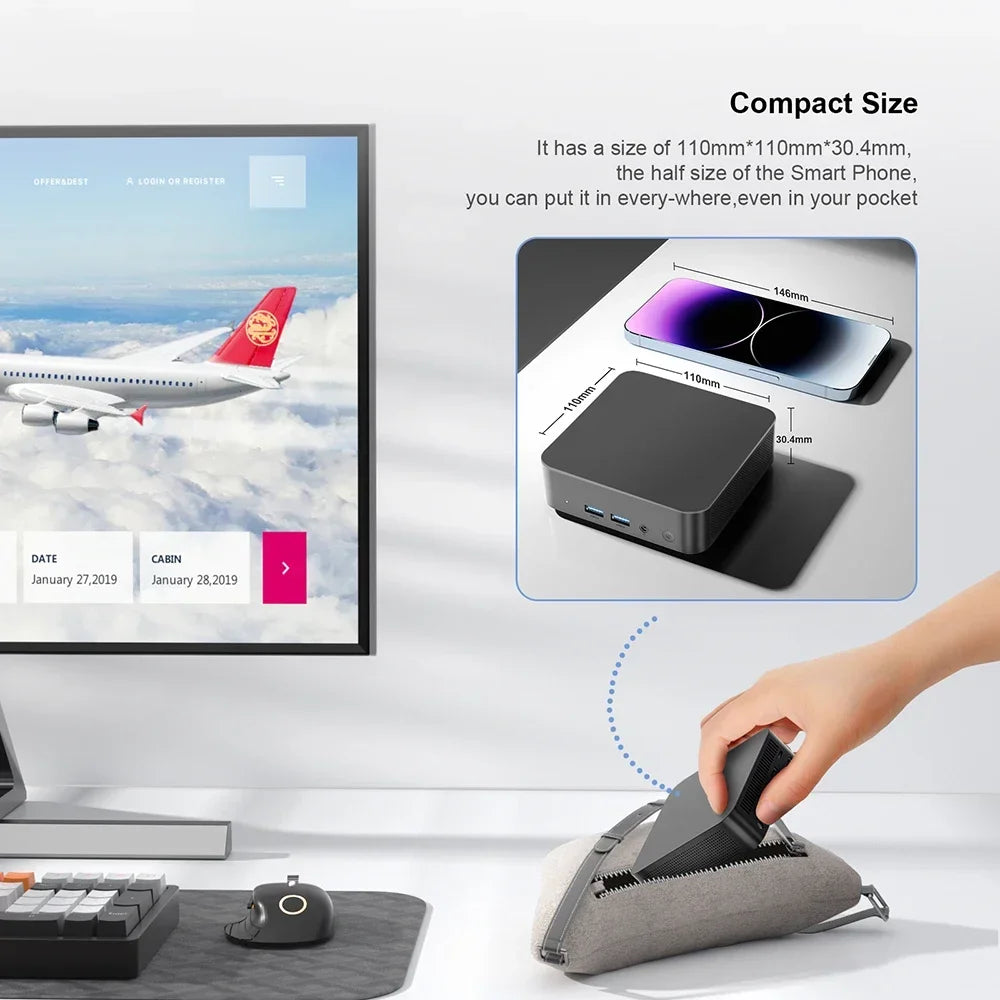 Chatreey T9 Mini PC Intel Alder Lake N100 4K 60Hz Dual SSD