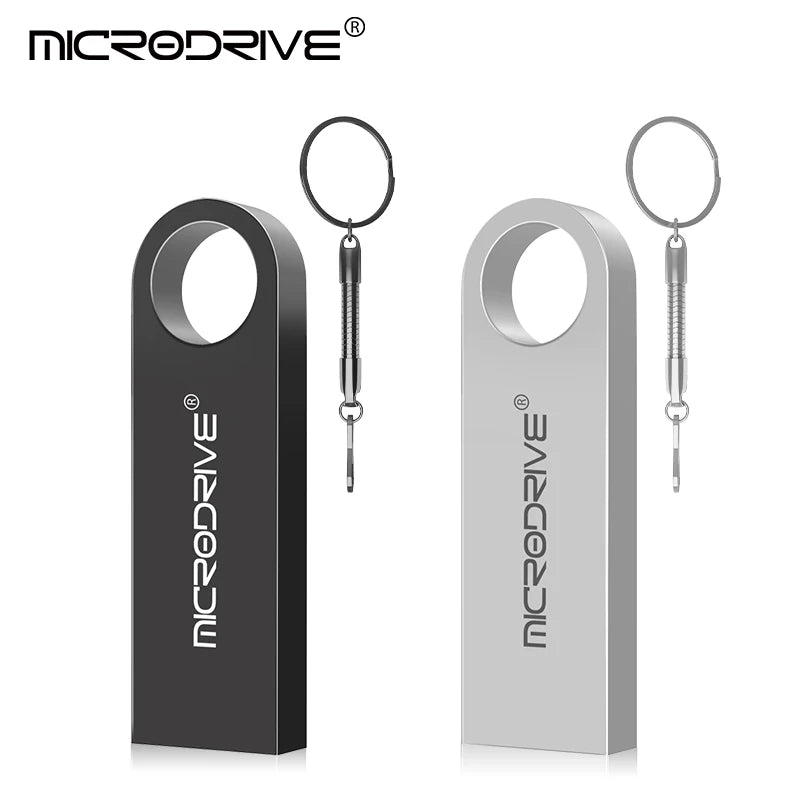 High Speed Memoria Flash Drive 8GB 32GB 64GB 128GB Waterproof USB 2.0 Metal Stick Custom Logo