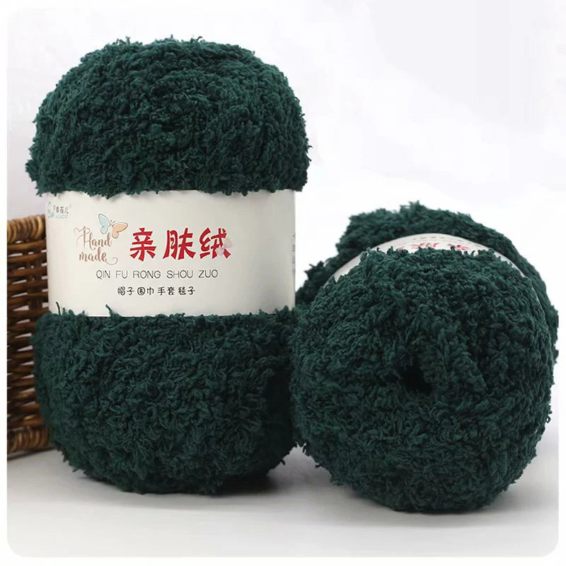 50g/Set Chenille Yarn Soft Coral Velvet for Knitting DIY