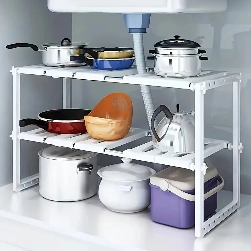 Stackable Cabinet Organizer Shelves for Kitchen and Pantry