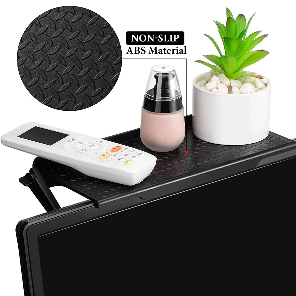 Computer Monitor TV Screen Rack Top Shelf Storage Organizer Space-saving