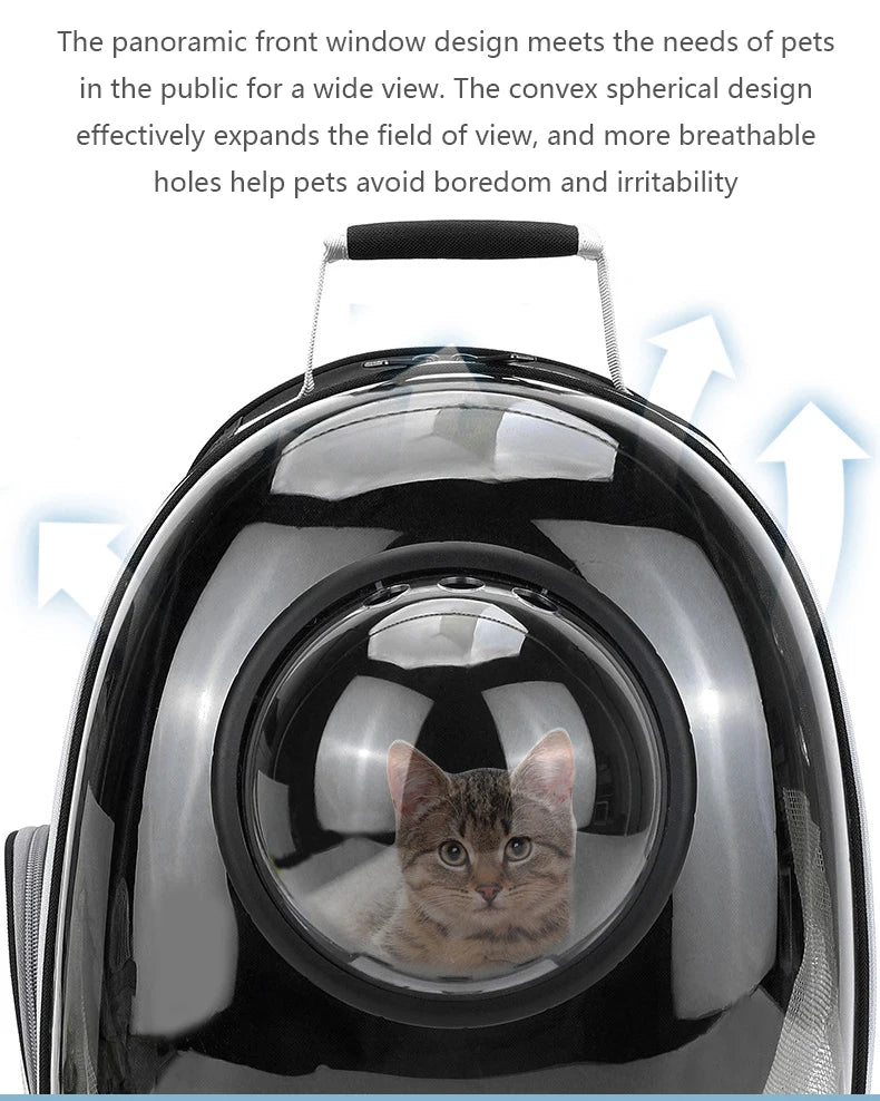 Breathable Transparent Pet Cat Carrying Bag Space Backpack