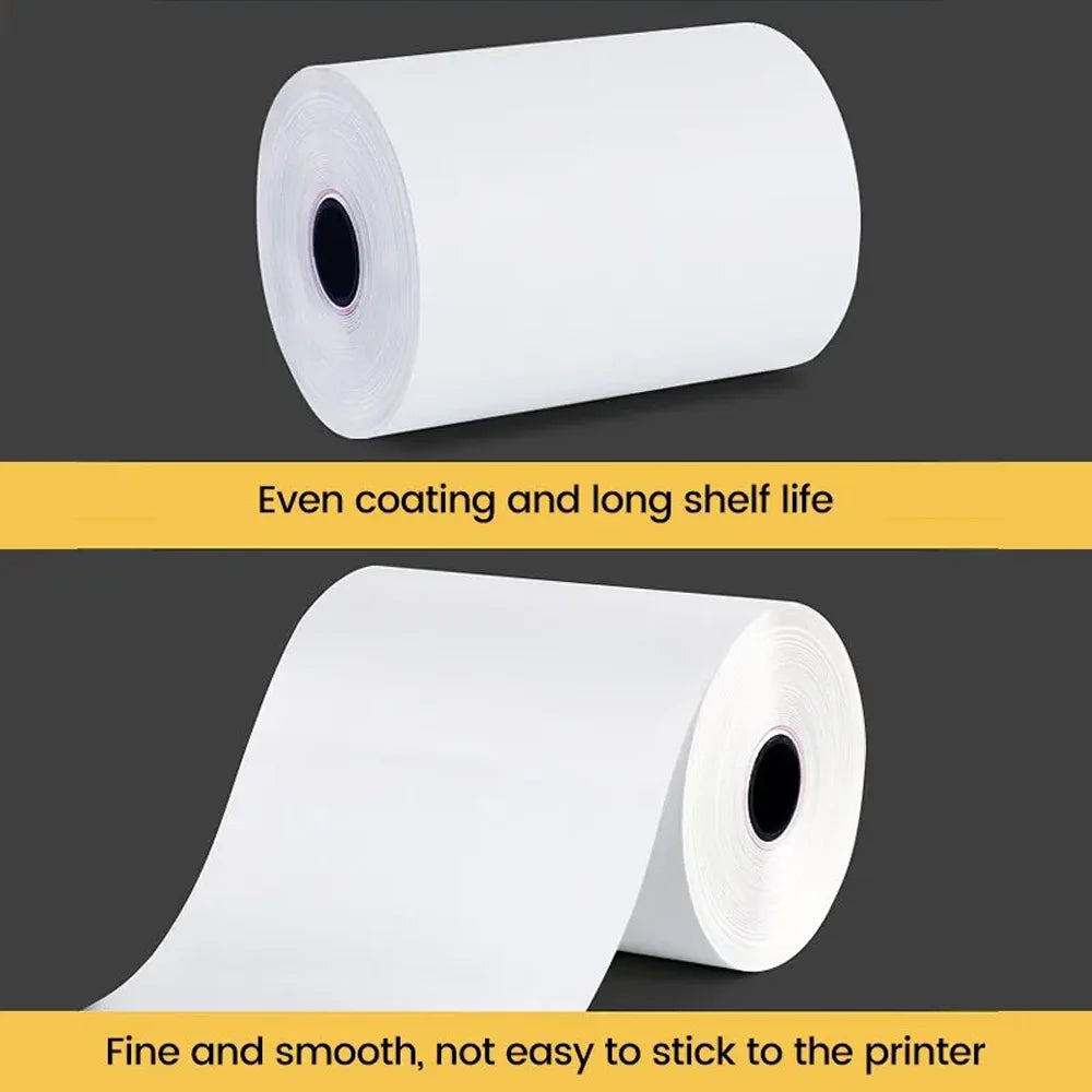 HD Mini Portable Printer 57mm Thermal Paper Self-Adhesive Stickers for Phone Photo Printing