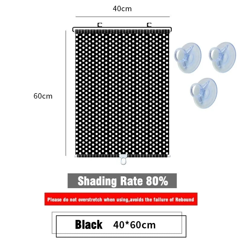 Universal Roller Blinds Suction Cup Sunshade Blackout Curtain