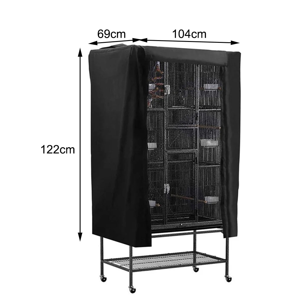 1PCS Birdcage Shade Black 69*104*122CM Breathable Washable Bird Cage Cover Black-Out Pet Cover Home Supplies DIY Accessories