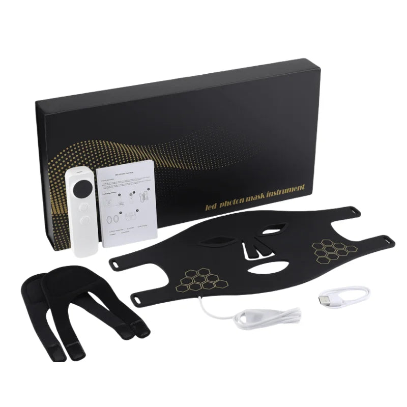 Red Light Therapy Mask 460nm 660nm 850nm LED Skin Rejuvenation